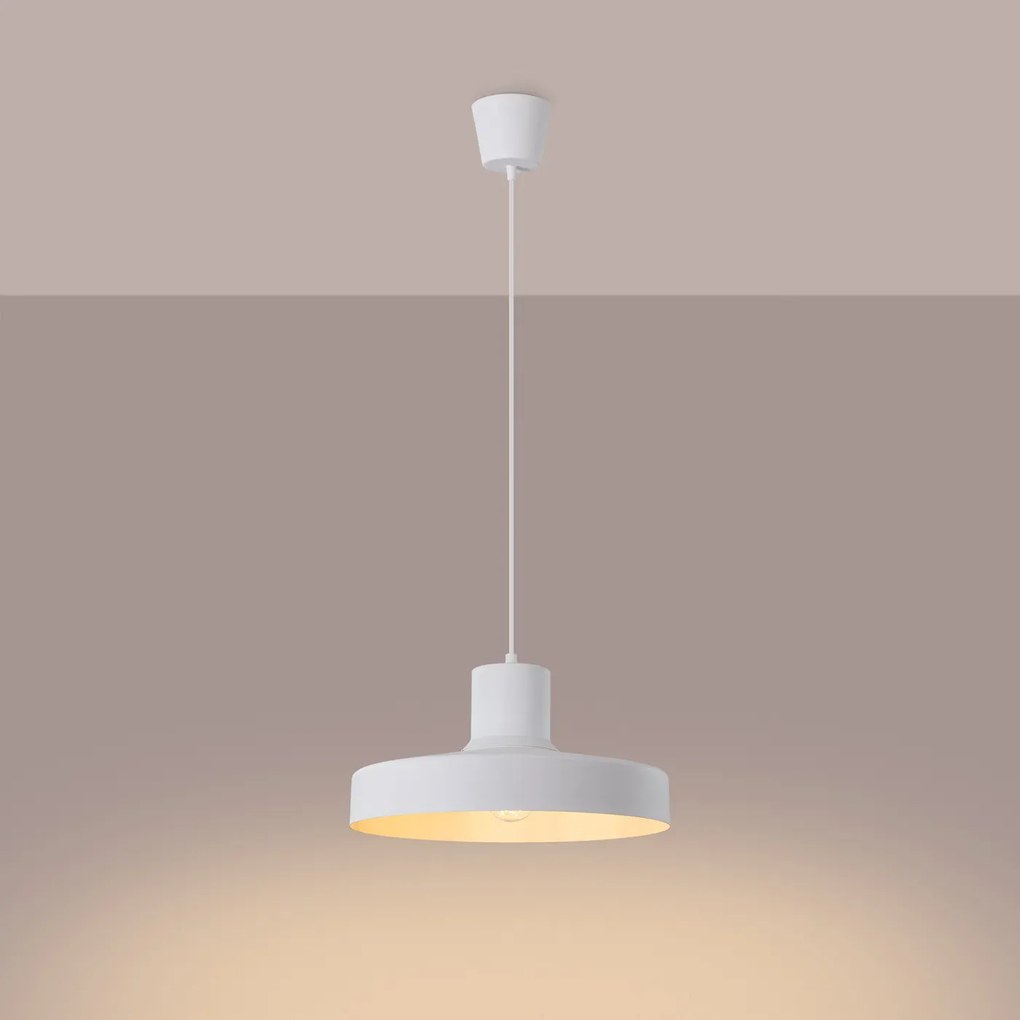 Lampa wisząca BILO biała SOLLUX  LIGHTING