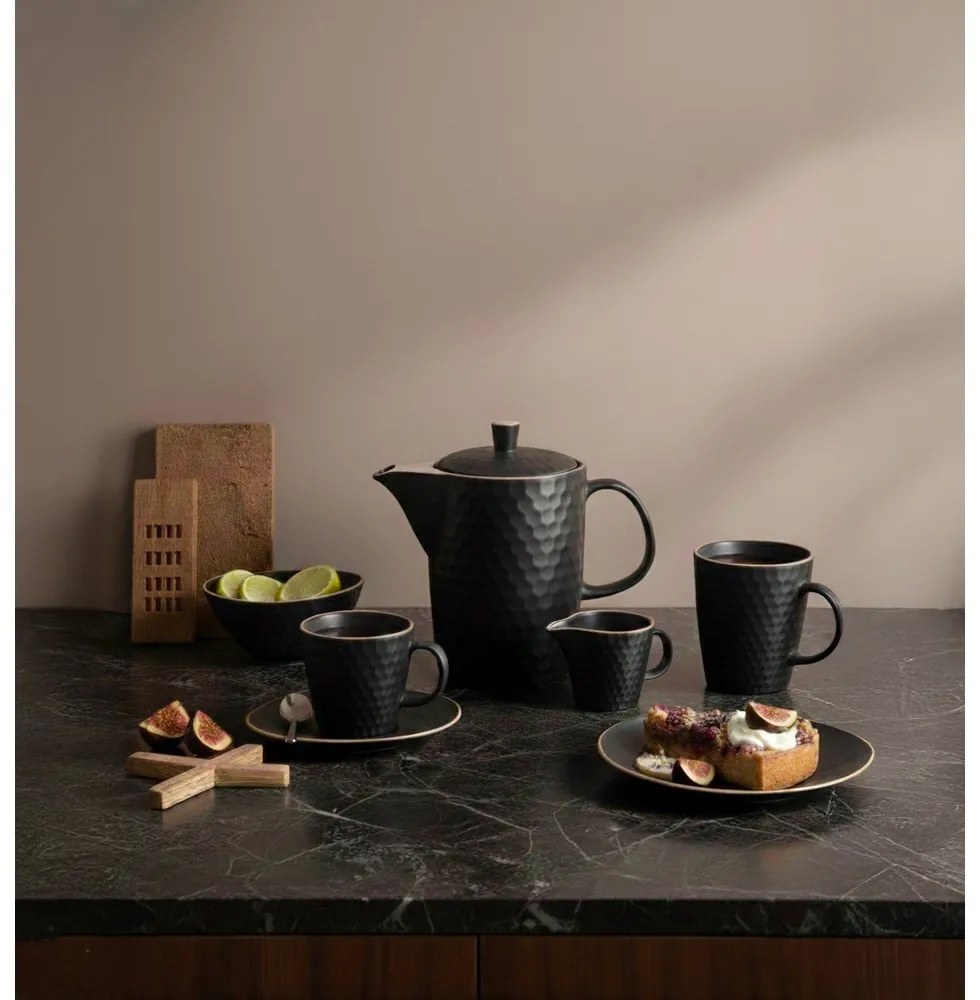 Czarna ceramiczna filiżanka do cappuccino 250 ml Tea Time – Orion