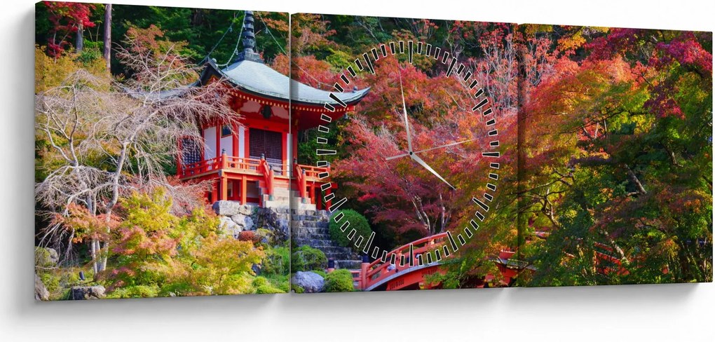 Obraz - Daigodji (z zegarem) (90x30 cm)