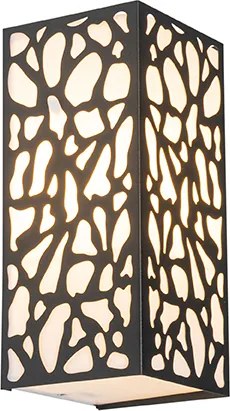 Nowoczesna zewnętrzna lampa ścienna czarna IP44 - Nicole