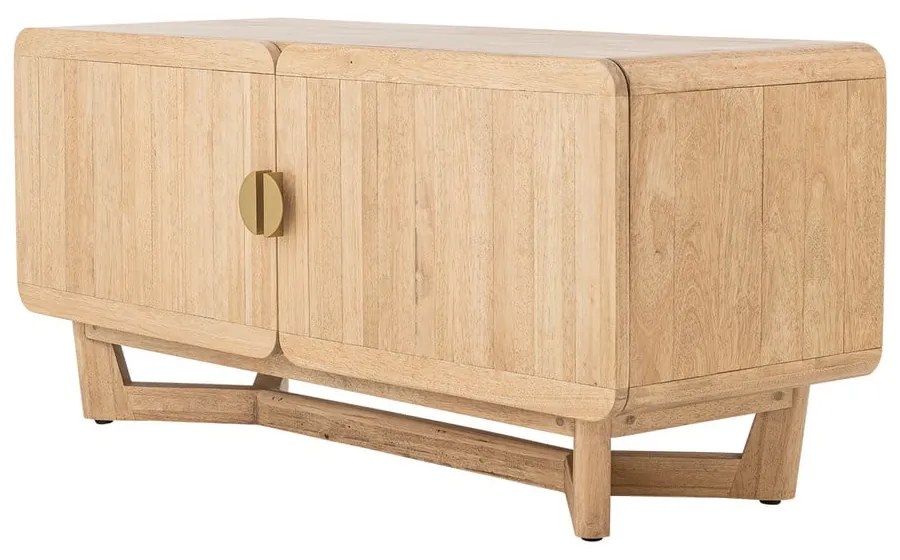 Komoda z litego drewna kauczukowego w naturalnym kolorze 120x55x45 cm Serrone – Bloomingville