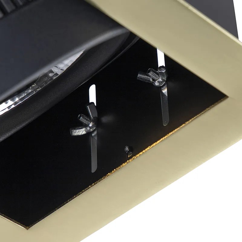 Wpuszczany reflektor mosiężny regulowany 2-światłowy - Oneon