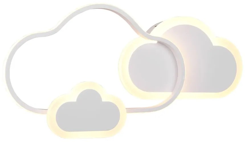 Biała lampa dziecięca 52x25 cm Cloudy – Trio