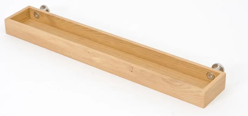 Półka łazienkowa z drewna dębowego Wireworks Yoku