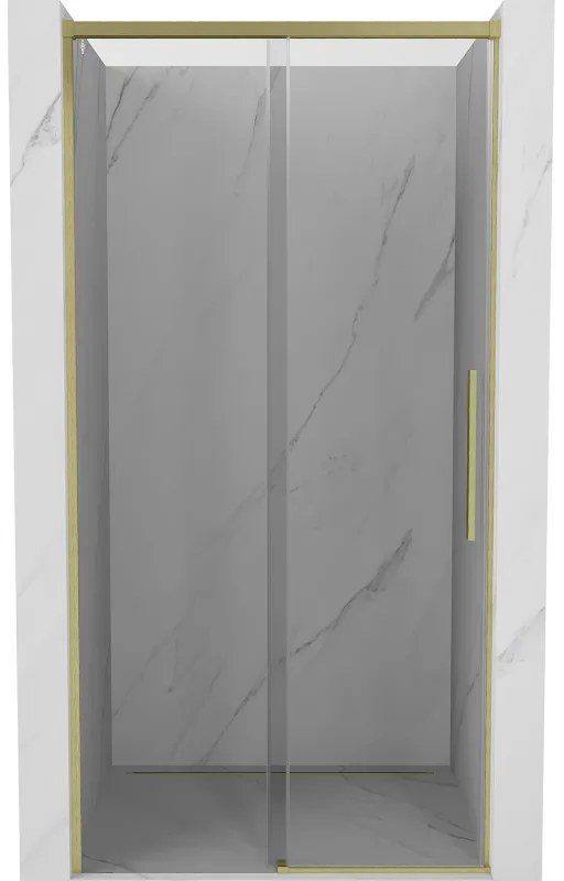 Mexen Rox drzwi prysznicowe rozsuwane 100 cm, transparent, złote szczotkowane - 8C2-100-000-55-00