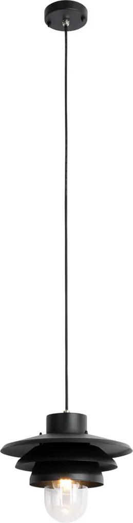 Designerska wisząca lampa zewnętrzna czarna IP44 - Morty