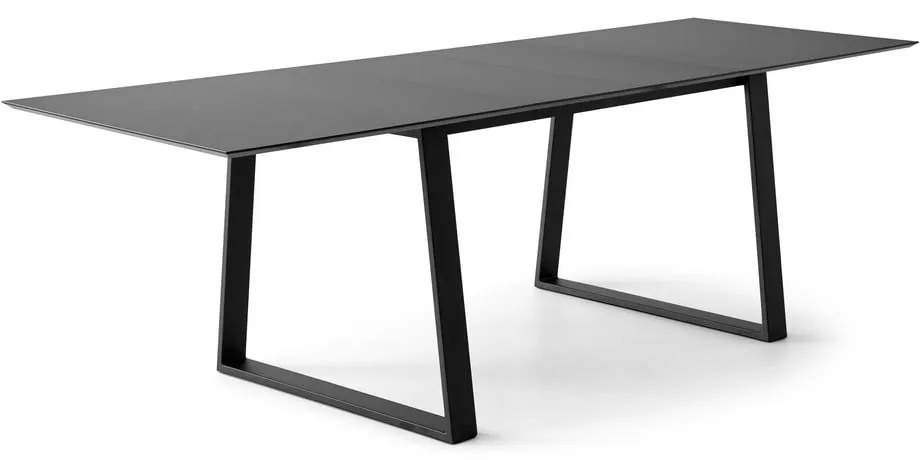 Czarny rozkładany stół z czarnym blatem 100x210 cm Meza – Hammel Furniture