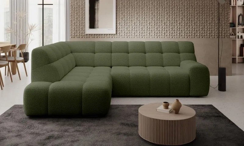 Narożnik COCOON L z elektryczną regulacją siedziska Lewostronny w tkaninie JAGUAR 12