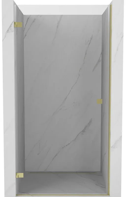 Mexen Lunar-B drzwi prysznicowe uchylne lewe 85 cm, transparent, złote - 832-085-000-50-00-L