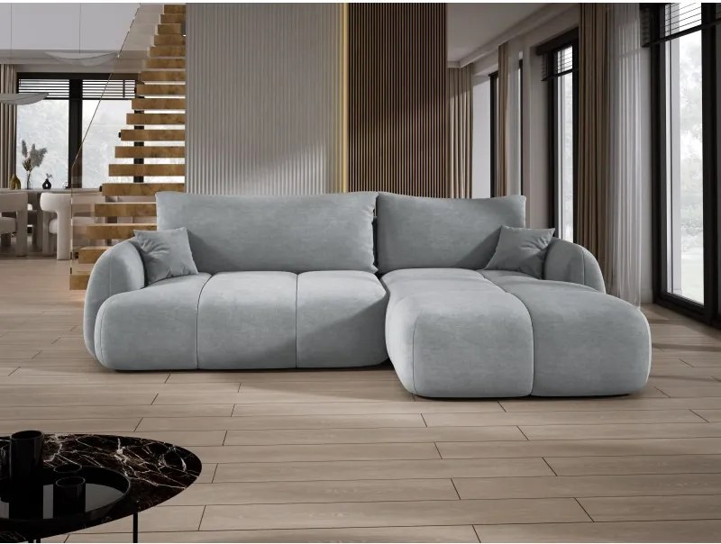 Narożnik COCO z funkcją spania poduszkami i pojemnikiem Cloud 81 DOMOHOME