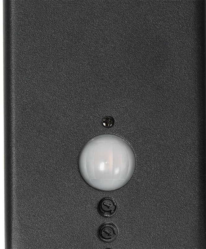 Zewnetrzna Lampa ścienna zewnętrzna czarna IP44 z czujnikiem ruchu - Denmark Nowoczesny Oswietlenie zewnetrzne
