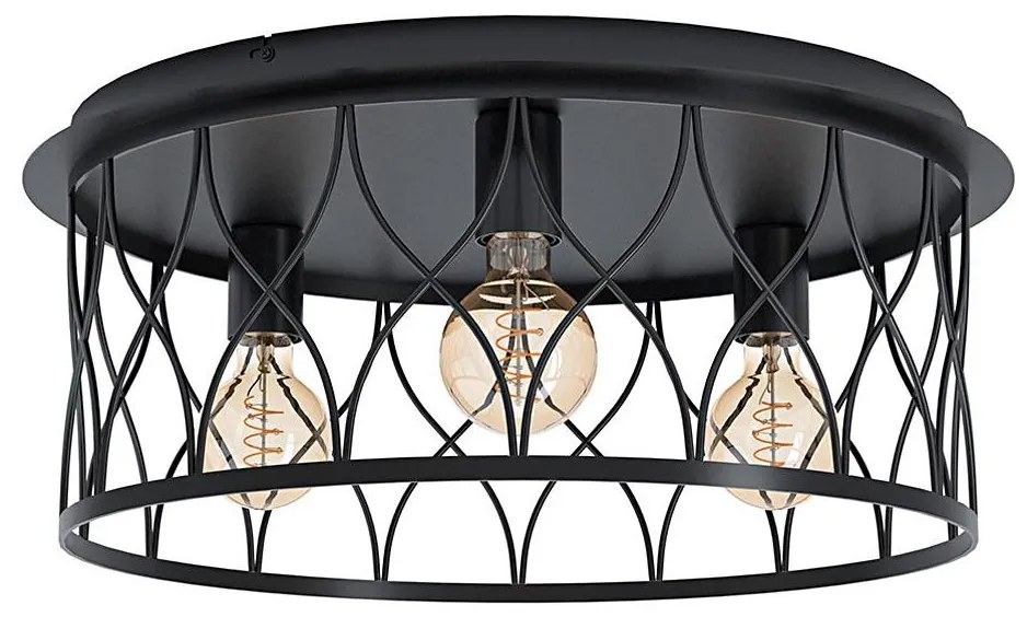 Eglo 43553 - Żyrandol natynkowy GILTSPUR 3xE27/40W/230V