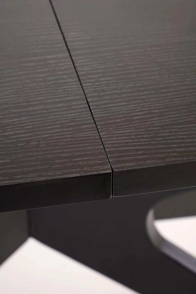 Stół do Jadalni rozkładany MDF czarny 180-240/100/76 cm SANDRO