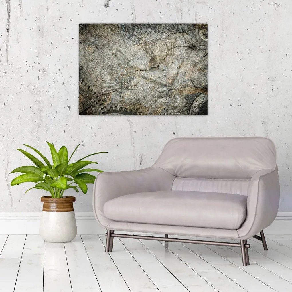 Obraz na szkle - Upływ czasu (70x50 cm)