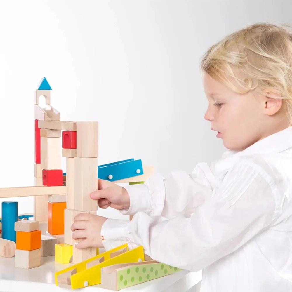 Drewniany tor kulkowy Marble Run – Roba