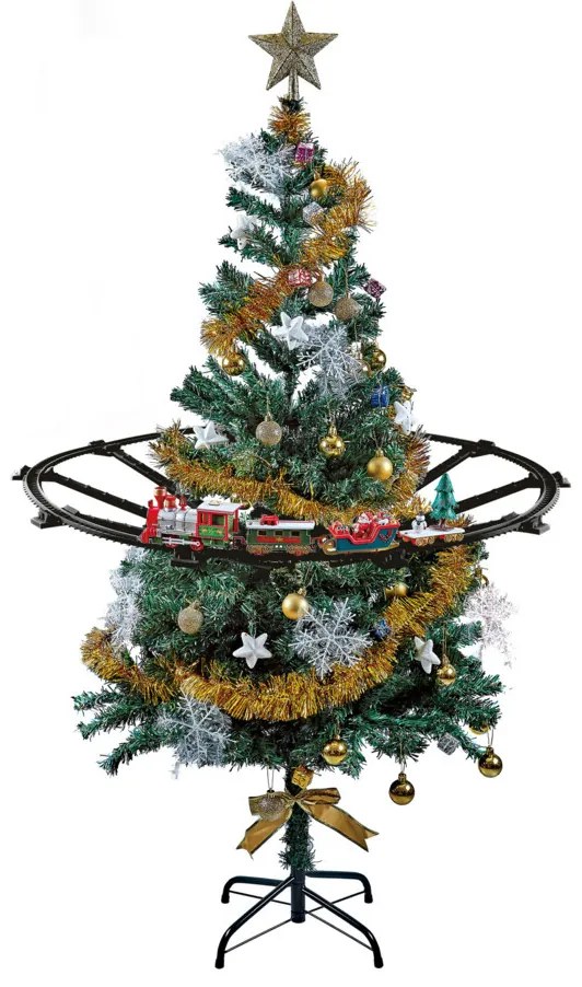 Świąteczna kolejka na choinkę, 23 elementy, Ø 87,5 cm