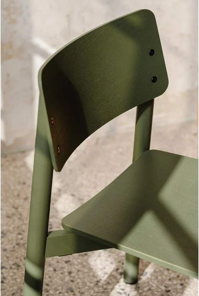 Zielone krzesło sztaplowane Wem – noo.ma