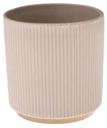 Osłonka ceramiczna z bambusową podstawką, 12 x 12 x 13 cm