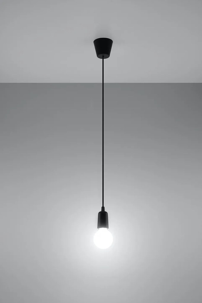 Czarna loftowa lampa wisząca zwis - EX541 M4-C29