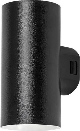 Rabalux 77155 zewnętrzna lampa ścienna LED Urfa, 18 W, IP65, czarny, 16 cm