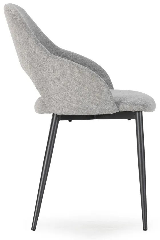 Jasnoszare tapicerowane krzesła zestaw 2 szt. Lia – Marckeric