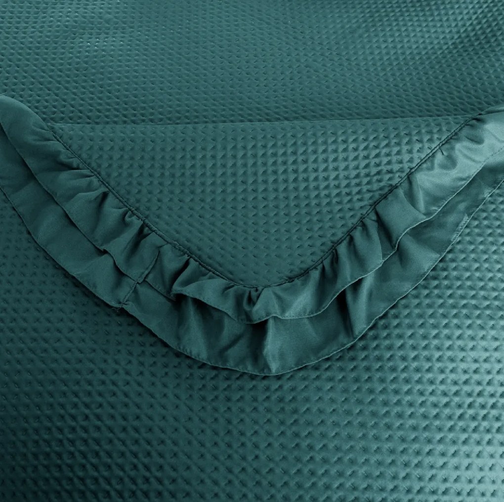 Narzuta na łóżko MONTEGO, naftowa Rozmiar: 200 x 220 cm