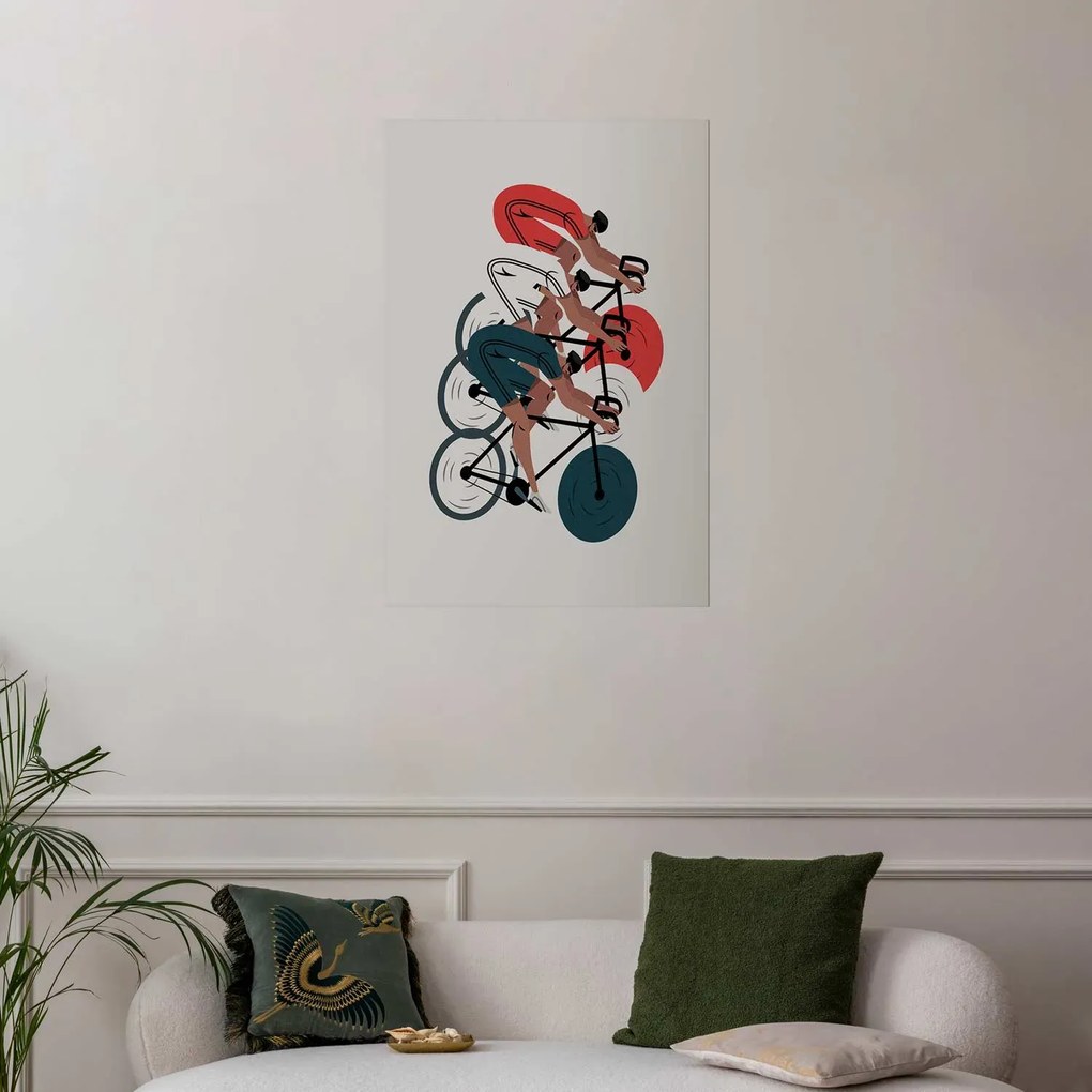 Plakat Wyścig kolarski 60x90 cm bez ramy bez marginesu ARTGEIST B