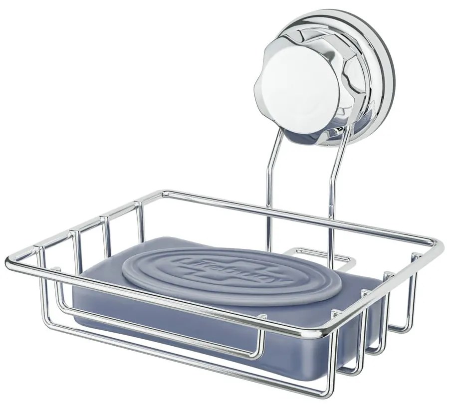 Samoprzylepna stalowa mydelniczka w kolorze srebra Bestlock Bath – Compactor