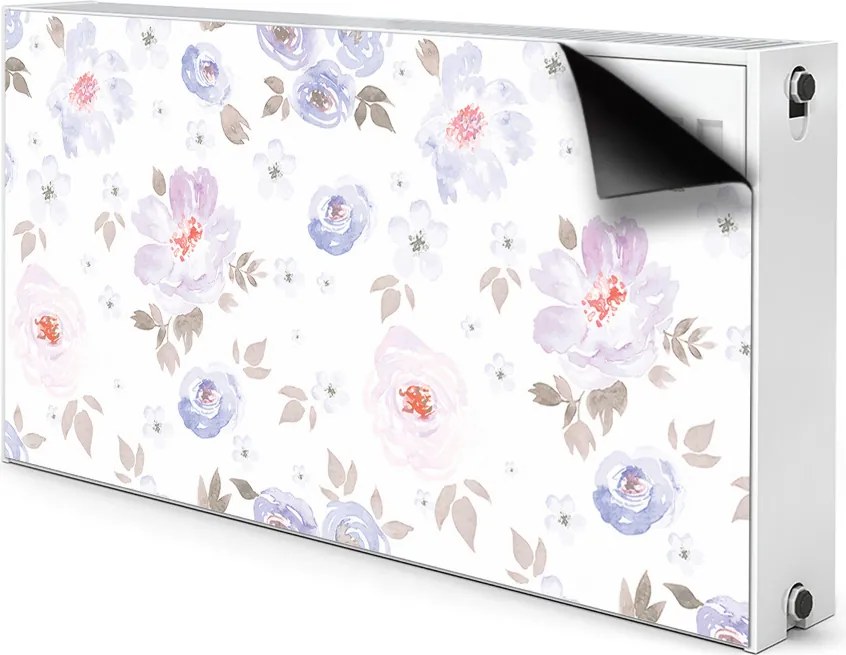 Magnes dekoracjny na kaloryfer Pastelowe kwiaty