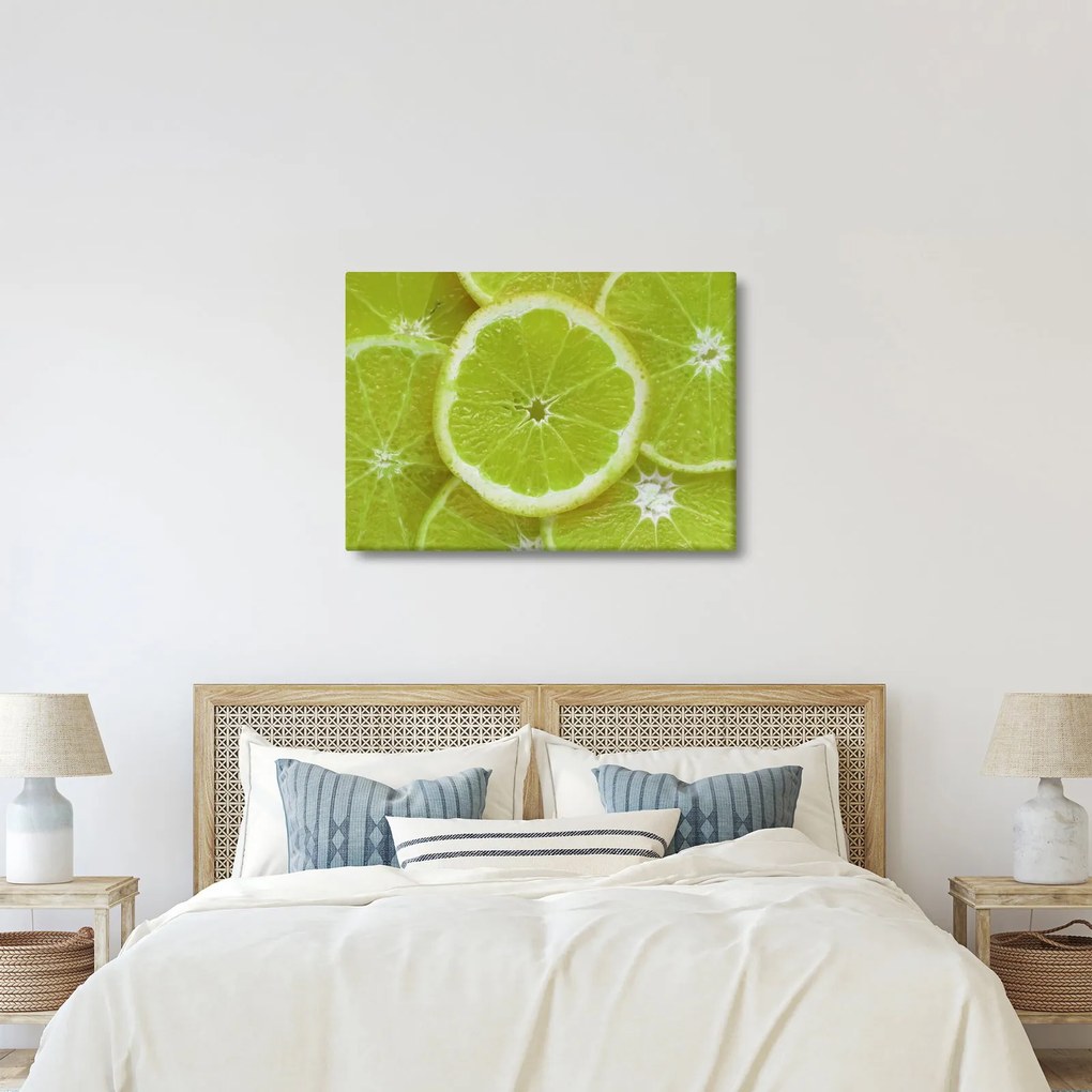 Obraz - pokrojone cytryny (70x50 cm)
