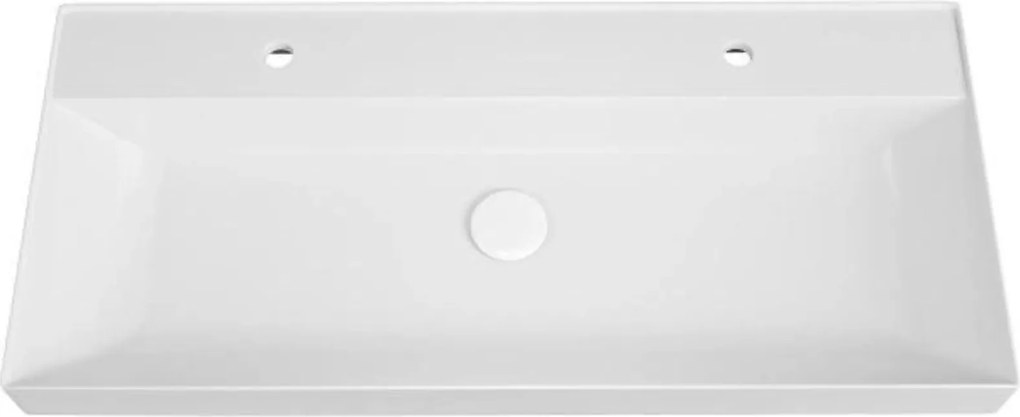 Zestaw umywalka z konglomeratu NAVI 50 x 45 cm + stojąca konsola NAVI Step | Różne kolory | Różne rozmiary : Kolor - Żółty, Otwór na baterię - Bez otworów, Rozmiar - 100 x 45 cm