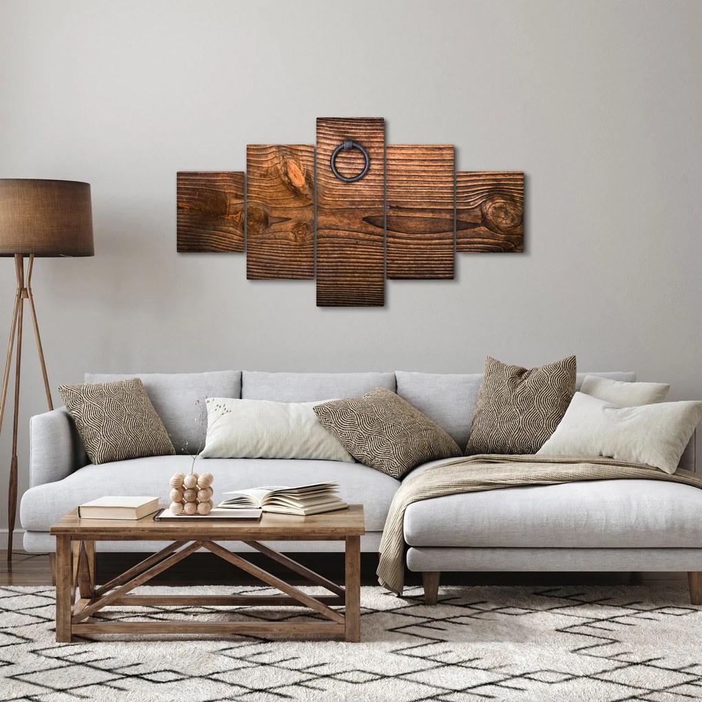 Obraz tekstury drewna (125x70 cm)