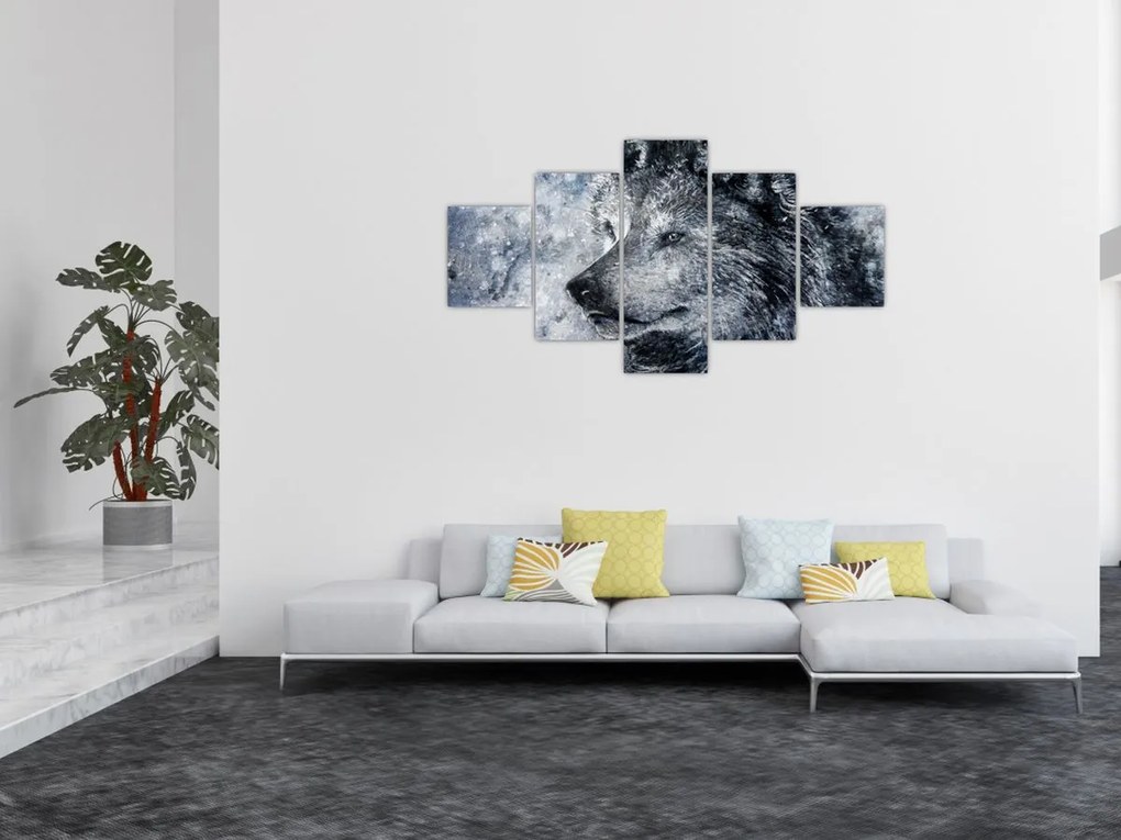 Obraz - Wilk z kreskówki (125x70 cm)