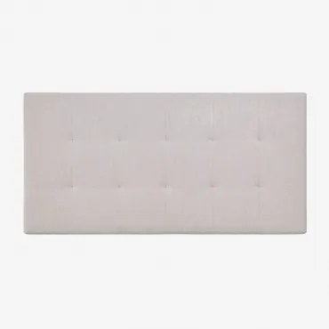 Tapicerowany Zagłówek Artur Tkaniny Beżowy Krem & 180 Cm - Sklum