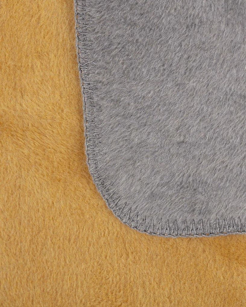 Koc Cosy Home 150x200cm Mustard&Grey
