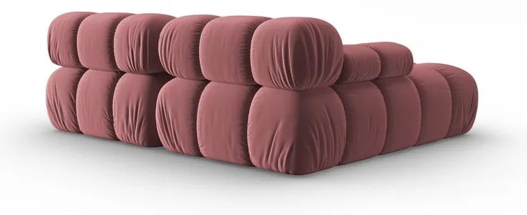 Różowa aksamitna sofa 191 cm Bellis – Micadoni Home