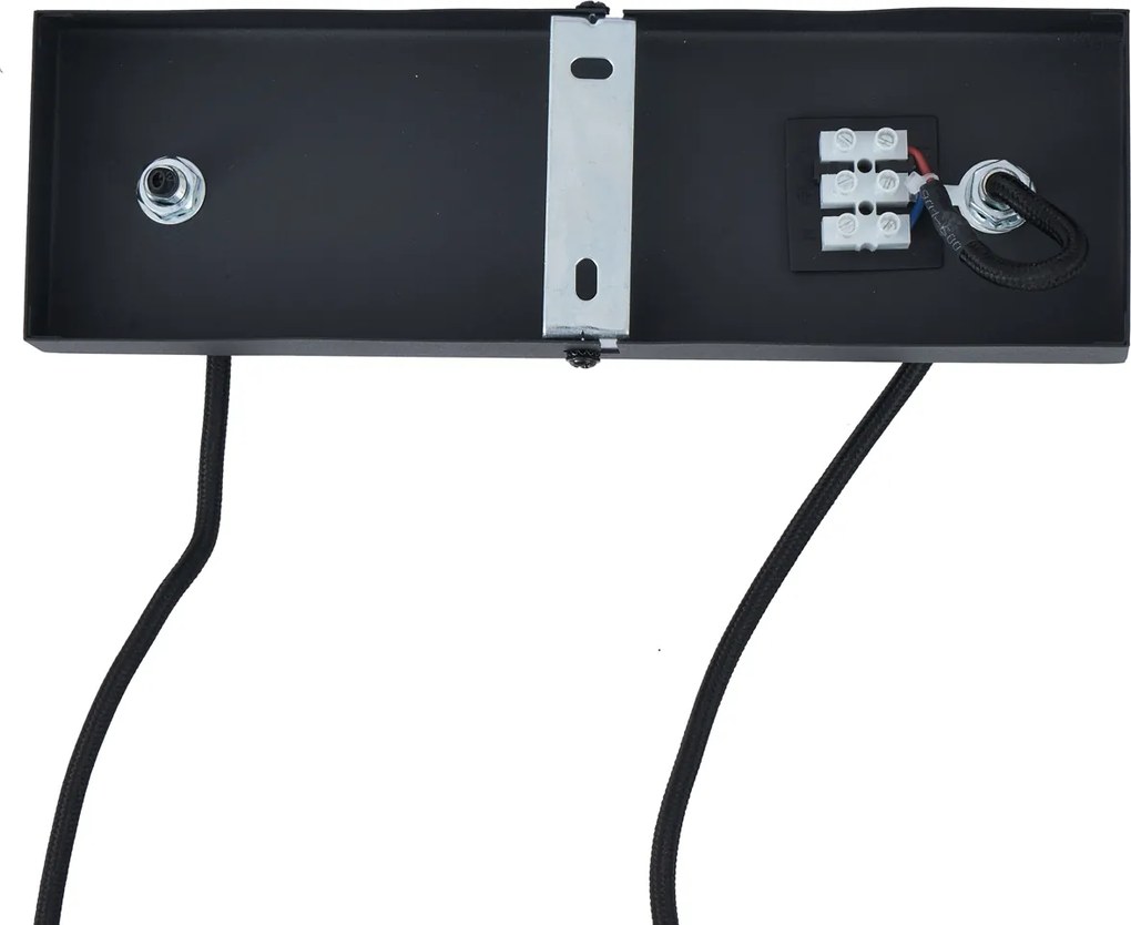 Nowoczesna lampa wisząca czarna 6-punktowa - Jeana Straight