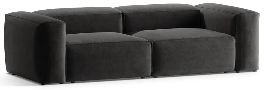 Ciemnoszara sofa 264 cm Bergano – Cosmopolitan Design