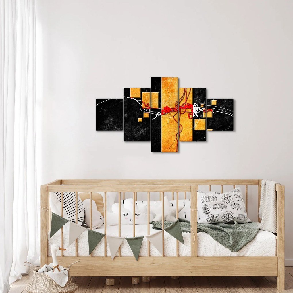 Abstrakcyjny obraz - Tancerka (125x70 cm)