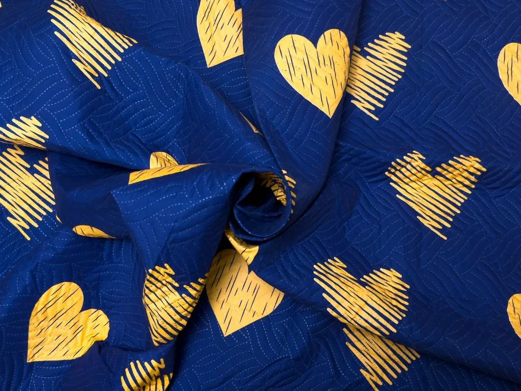 Narzuta na łóżko GOLBINO, ciemnoniebieska Rozmiar: 220 x 240 cm