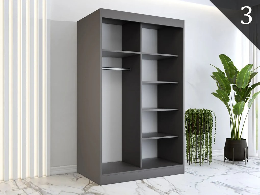 Korpus szafy MODUO COMFORT 120 antracyt MKPOL