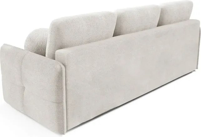 Sofa PURE Rozkładana Dwuosobowa Kremowa Boucle Japandi