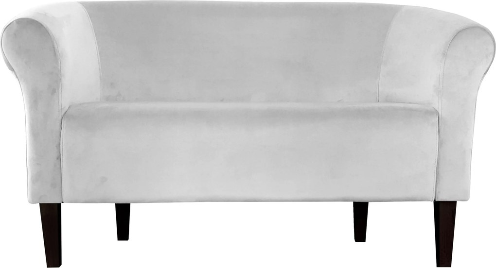 Sofa Milo tkanina Welur wygodna sofa tapicerowana do salonu i poczekalni : Kolor nogi - Venge, Kolor tkaniny - VELVET - MG39, Typ tkaniny - Velvet, Wysokość nogi - 20 cm