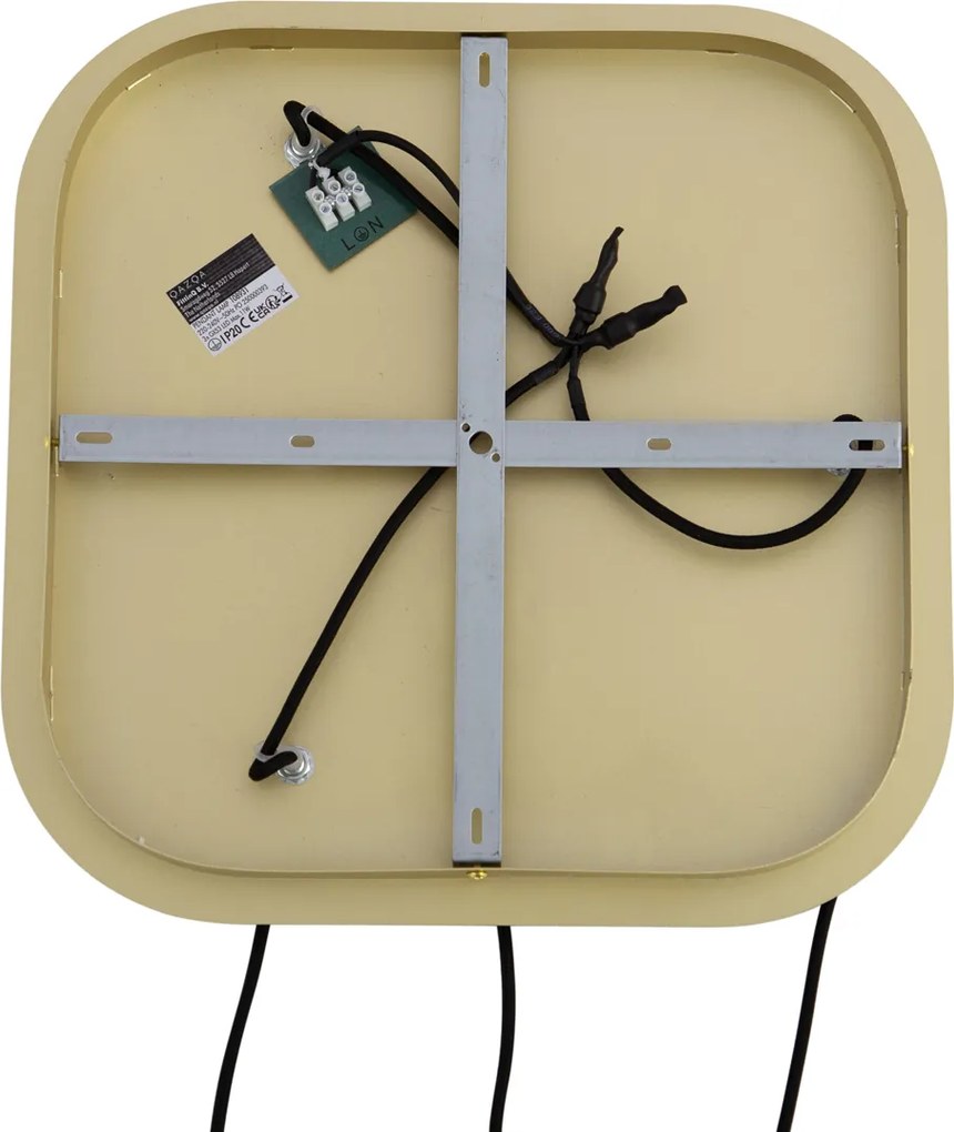 Lampa wisząca w stylu Hotel Chic mosiądz ze szkłem w kolorze bursztynowym 3-źródła światła - Gus