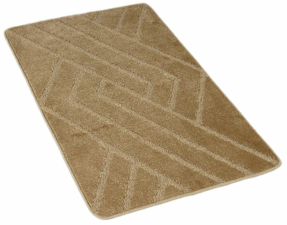 Kvalitex Dywanik łazienkowy Parkety beżowy, 60 x 100 cm