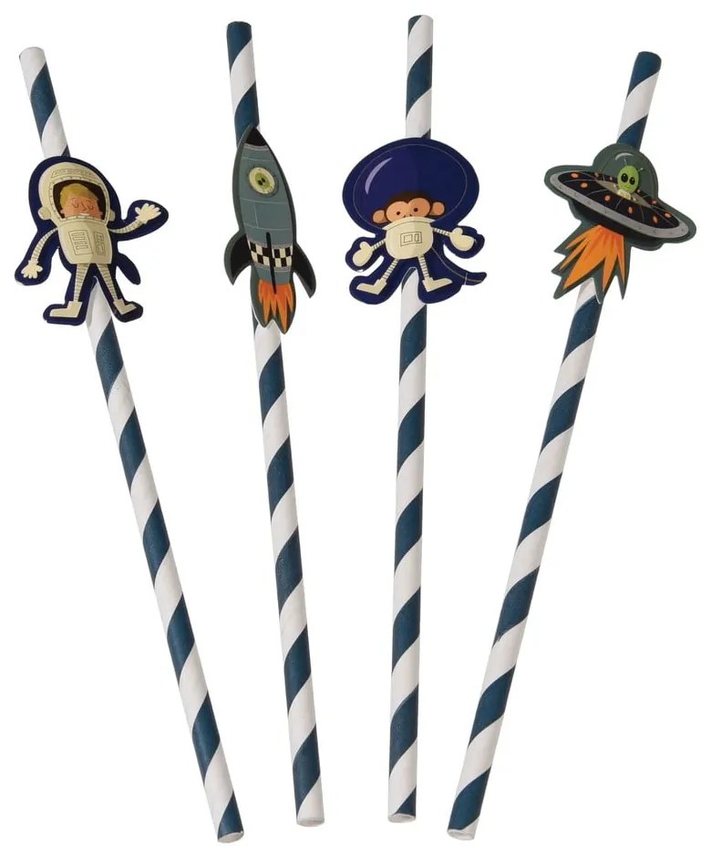 Zestaw 4 słomek Rex London Space Adventures