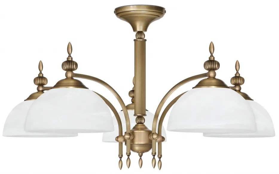 Niski złoty klasyczny żyrandol H-S5KN