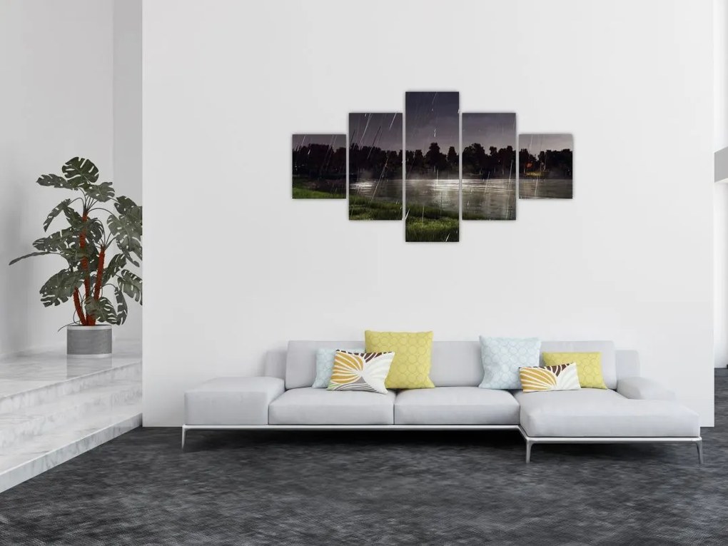 Obraz - Deszczowy wieczór (125x70 cm)