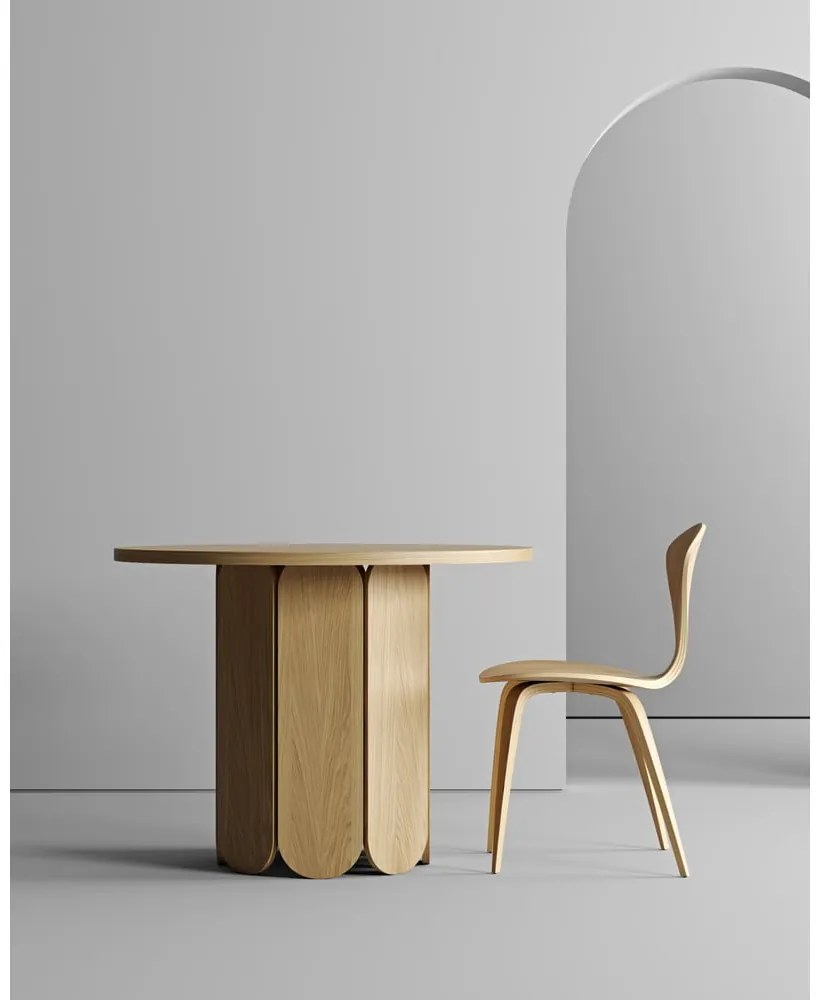 Stół w dekorze dębu Woodman Soft, ø 98 cm