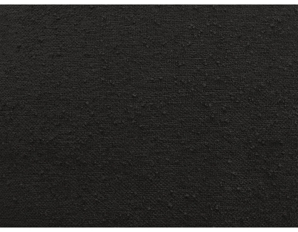 Czarny podnóżek z materiału bouclé Everest – Bobochic Paris